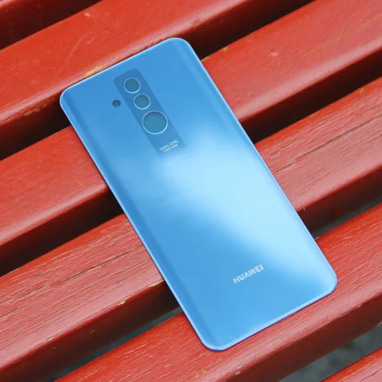 Чехол со стеклянным аккумулятором для huawei Mate20 Lite Maimang 7 maiman7, задняя крышка для аккумулятора, задняя крышка для телефона - Цвет: Blue