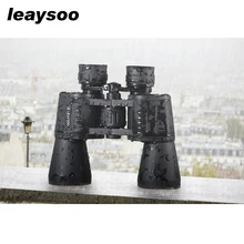 LEAYSOO 10X50 Профессиональный бинокль MC-Green пленка водонепроницаемый низкий уровень света ночного видения Лунная яма в Прицельный телескоп