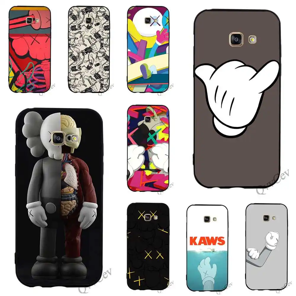 

Protective Kaws Brian Donnelly Phone Cover for Samsung Galaxy A6 Case A3 S7 S6 Edge S8 A5 S9 Plus Note 8 9 Silicone Shell