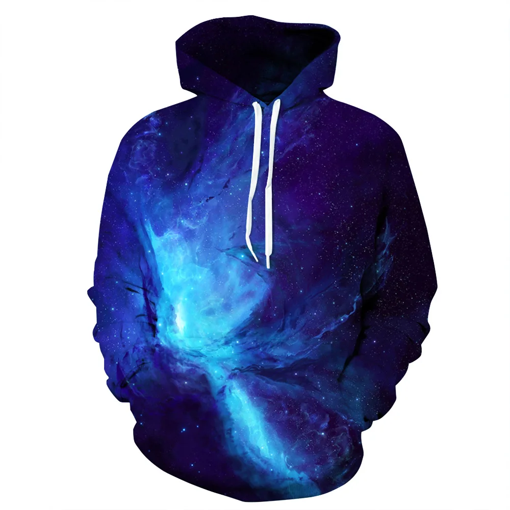 spring New Style Men 3d Sweatshirts Print Space Time Tunnel Thin Hooded Hoodies Unisex Trackuist Tops Couple Pullovers | Мужская одежда