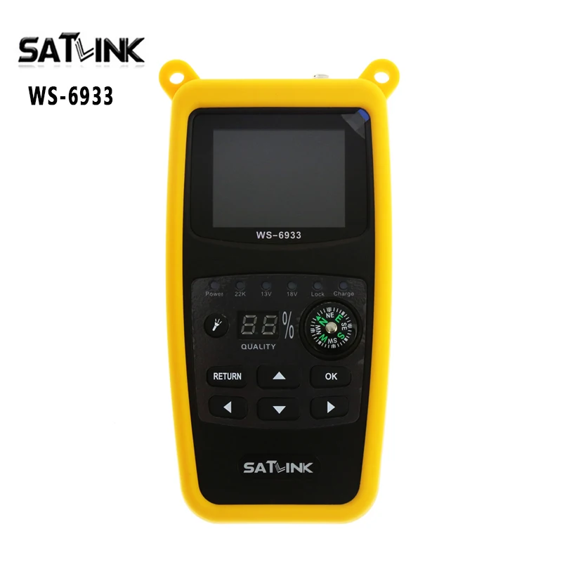 

Satlink WS-6933 2.1 Inch LCD Display DVB-S2 FTA C&KU Band 6933 WS6933 Digital Satellite Finder Meter Better than V7