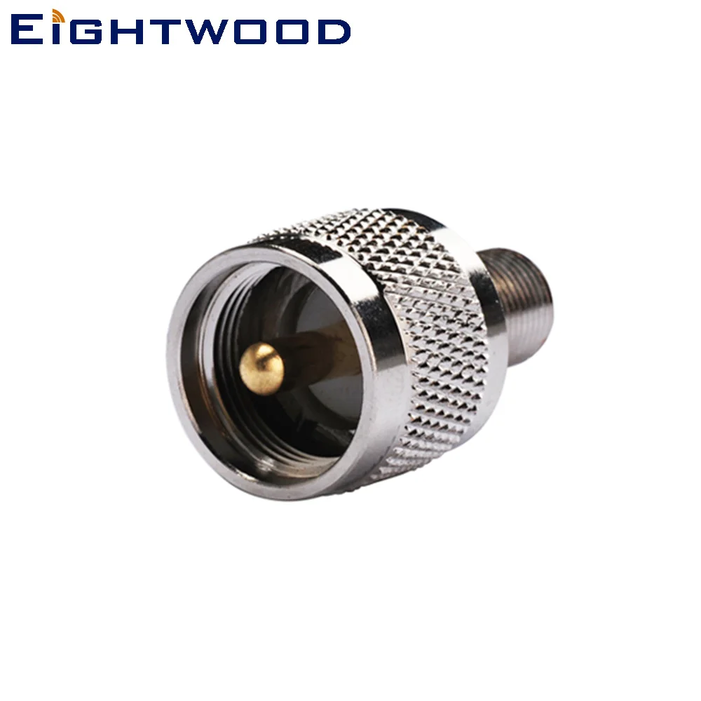 Eightwood F-UHF Auto Radio Antenne Adapter F Jack zu UHF Stecker Flansch/Panel F Router SO-239 SO239 (5 stücke)