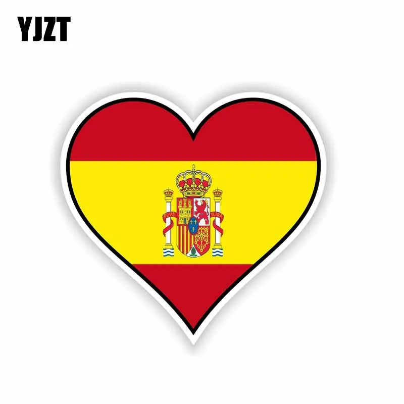 Spain Country Flag Car Bumper Window Mirror Sticker Decal 5/"X4/"