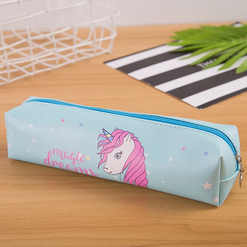 

Cute Cartoon Unicorn Fabric Canvas Pencil Case Animal Pencil Box Flower Pencil Bag Student Stationery Pouch School Supplies