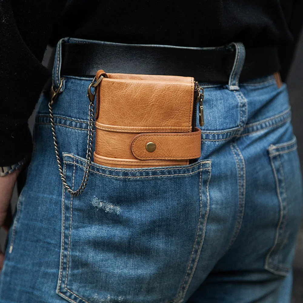 KAVIS Genuine Leather Free Engraving Rfid Wallet Men Crazy Horse Wallets Coin Purse Short Male Money Bag Mini Walet Quality KAVIS Genuine Leather Free Engraving Rfid Wallet Men Crazy Horse Wallets Coin Purse Short Male Money Bag Mini Walet Quality