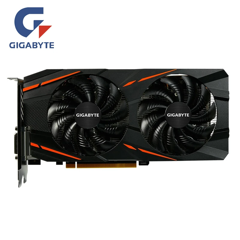 GIGABYTE RX 580 4 GB игровая видеокарта Radeon GPU RX580 Gaming 4G видеокарты для видеокарт AMD карта HDMI PCI-E не Mining