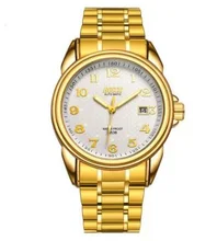 Good Quality Full Gold Mens Stainless Steel Watch Man Chronograph Automatic Date Automatic Wristwatch Business Luxury Male Watch