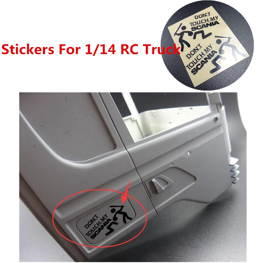 

RC Truck Body Shell Stickers For Tamiya 1/14 RC SCANIA ACTROS R470 R620 R730 56323 Tractor Trailer Toys Truck