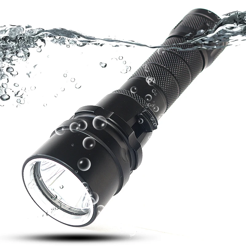 

Z20D52 LED Diving Flashlight Torch 5000Lm XM-L L2 Waterproof Dive Underwater 120M Lamp Light Lanterna AC Car Charger Box Cover