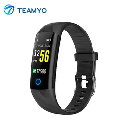 Teamyo Smart Band Фитнес трекер монитор сердечного ритма Смарт Браслет крови Давление кислорода Цвет Экран Водонепроницаемый напоминание