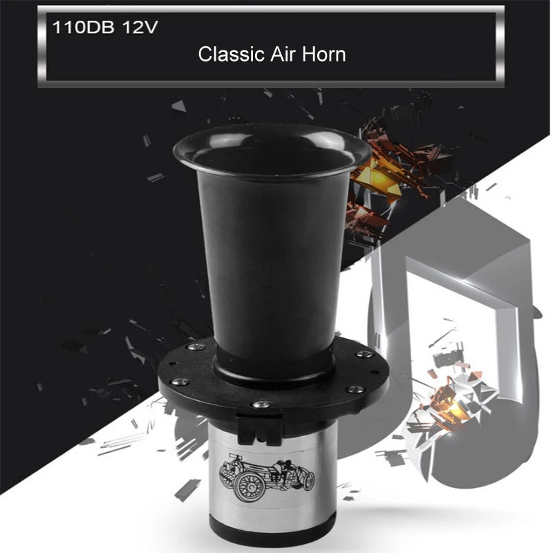 Koop AH008 Truck Ahoooogah Geluid Hoorn Boot Claxon Air Universele Van 12 v Motor Klassieke Auto