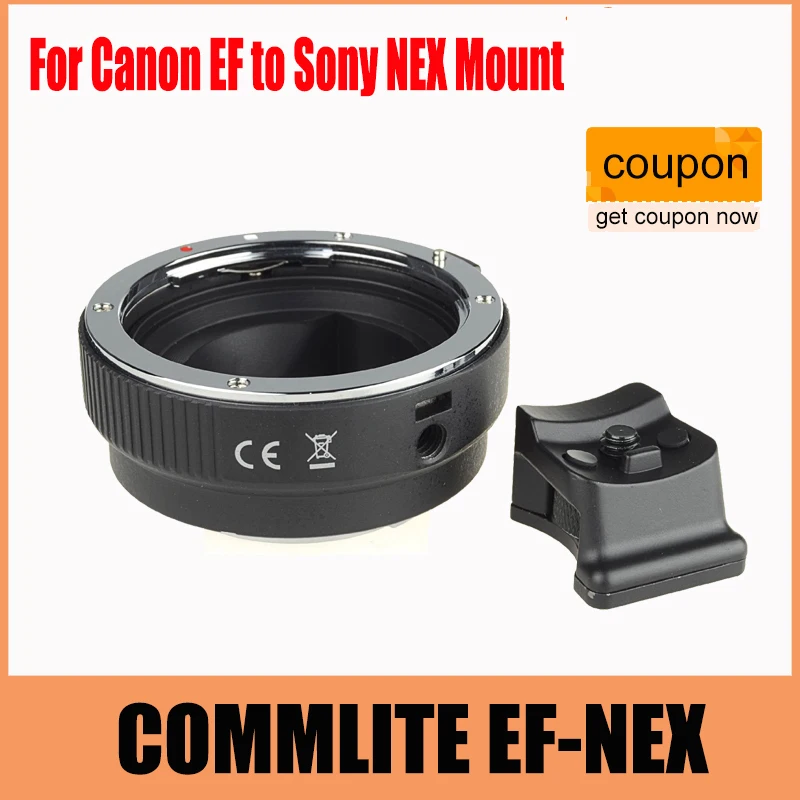 Prix pour COMMLITE Auto-Focus Mount Adapter EF-NEX pour Canon EF pour Sony NEX Mont Prix pour COMMLITE Auto-Focus Mount Adapter EF-NEX pour Canon EF pour Sony NEX Mont