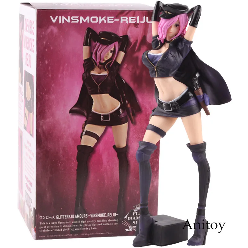 

One Piece Anime Action Figure Flag Diamond Ship One Piece Vinsmoke Reiju Figure PVC Figures Collectible Model Toy 24cm