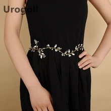 Модный пояс невесты Выпускной головной убор хрусталь ручной работы свадебные аксессуары для волос платье ремни для женщин девочек