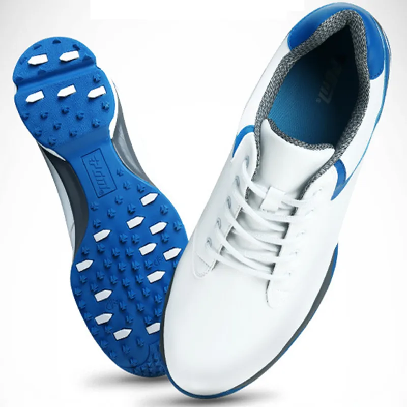 Zapatos De Golf новые Pgm ботинки мужские легкие запатентованные противоскользящие заклёпки с закругленными водонепроницаемыми боками