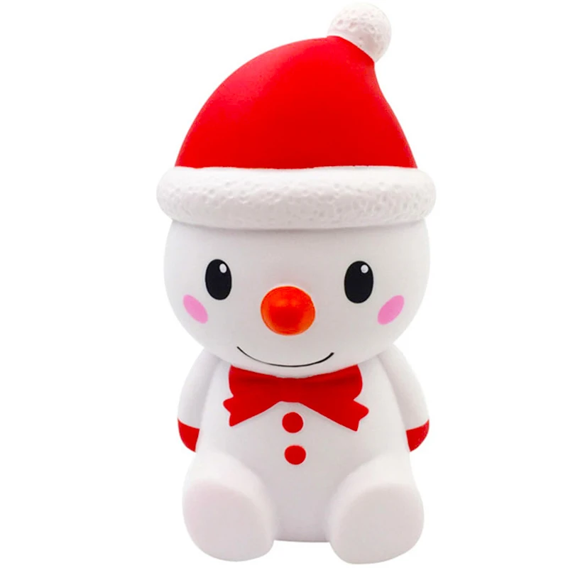 

Jumbo Christmas Snowman Squishy Simulation Slow Rising Bread Scented Soft Squeeze Toy Stress Relief Fun for Kid Gift Xmas Toy