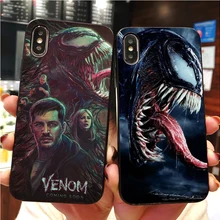 Роскошный чехол venom superhero marvel Мягкий силиконовый чехол для телефона для iPhone 11Pro MAX XR XS X10 5 5S 5SE 6 6S 11Pro MAX 6 7 8Plus