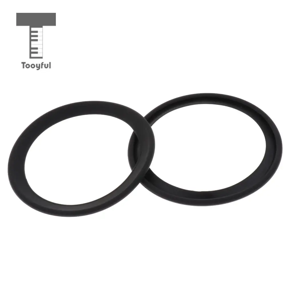2pcs Saxophone Mute Ring Bell Protector Sax Silencer for Sax Parts Black