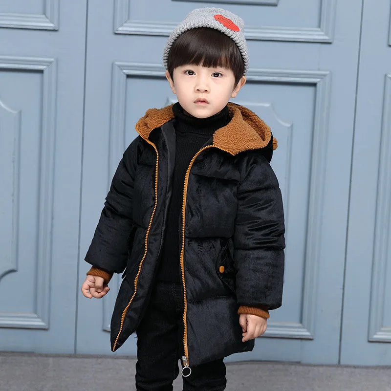 

winter jacket coat baby bebe children kids gold velvet thicken parka long clothes boy girl yellow, black, army green, orange