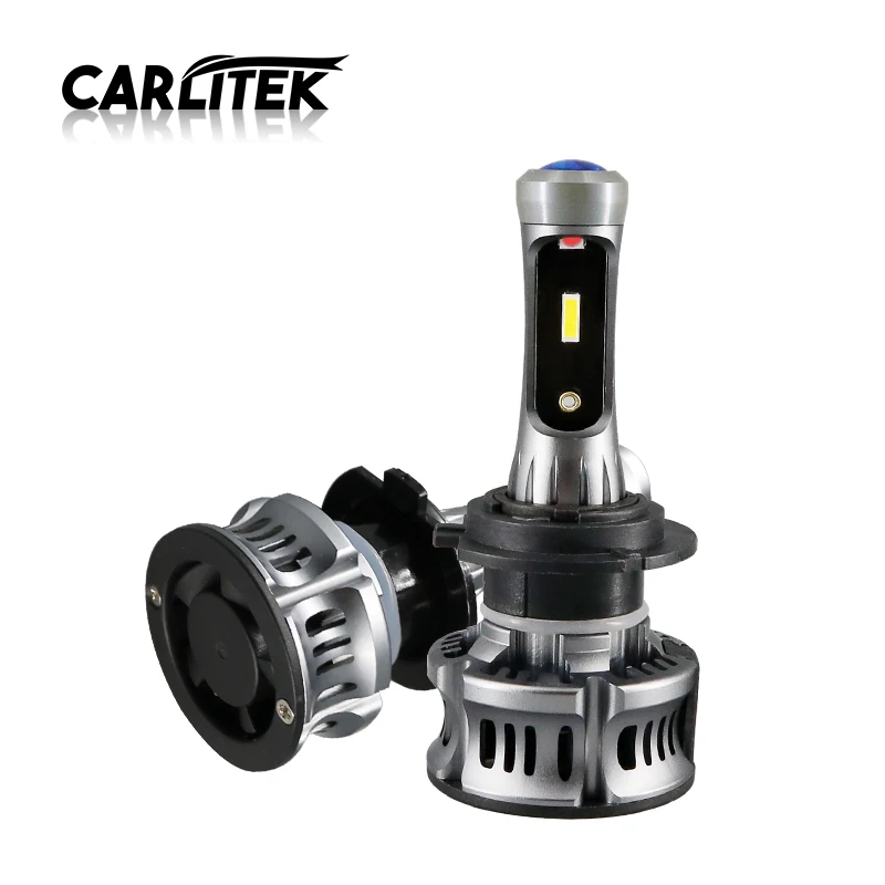 CARLitek фар автомобиля красные, синие дьявольские глаза H7 H11 9005 9006 H9 H8 HB3 HB4 Led-прожектор, светодиодная 6500K 10000LM светодиодная фара