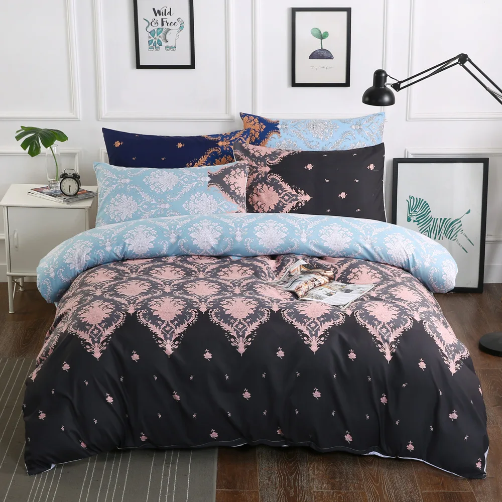 

European Luxury Courtly Style Bedding Set AU US 7 Size Duvet Cover Pillowcases Home Textile Bedroom Decor Quiltcover Bedclothes