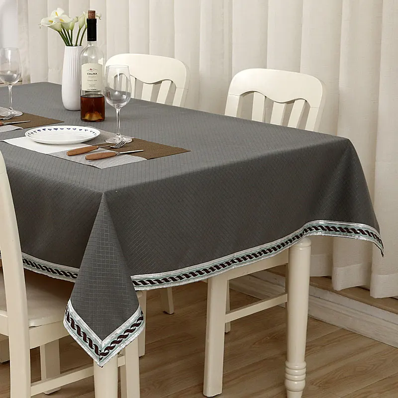 

High Quality Tablecloths Linen Solid Color Table Cloth Rectangle Classic European Table Cover Home Party Decor toalha de mesa