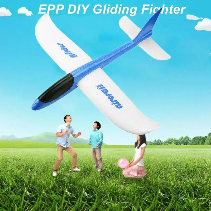 48 см большой ручной запуск метательный самолет из пеноматериала EPP модель самолета планер модель самолета открытый DIY Развивающие игрушки для детей