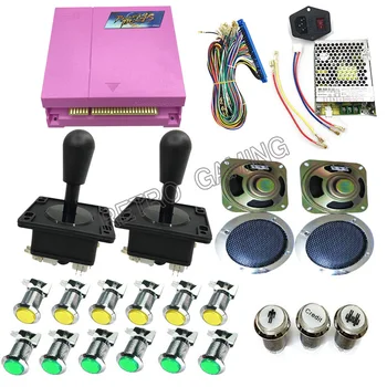 

JAMMA Arcade DIY KIT for Box 4s 815 in 1 game PCB happ joystick LED button 1P 2P button 28PIN Wire power supply speaker net