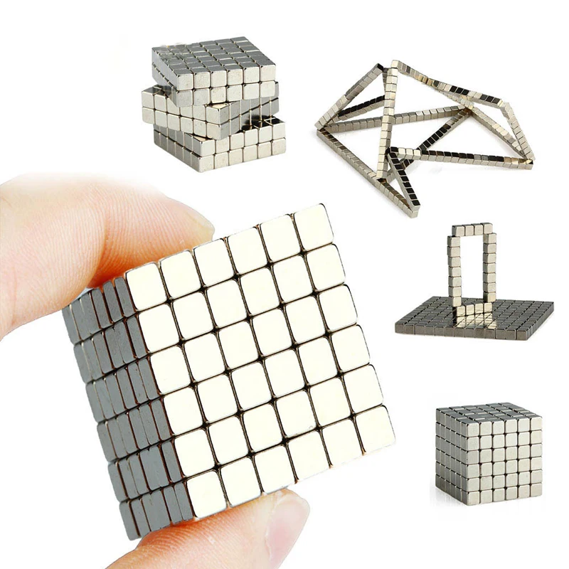 216pcs 5x5x5mm Neodymium Cube 5mm N35 Permanent NdFeB Super