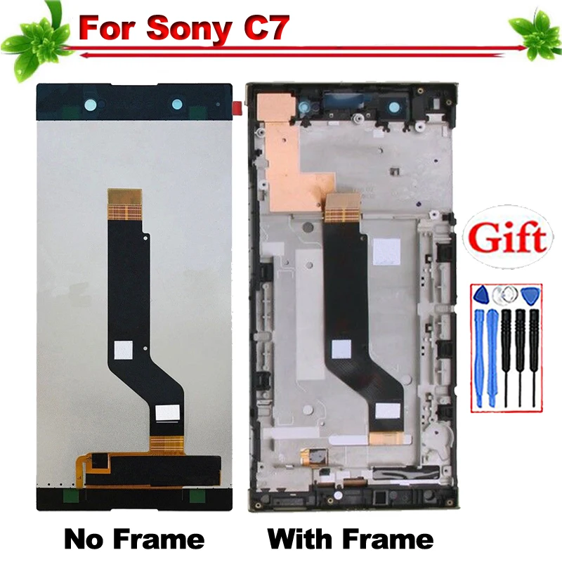 

Lcd for Sony Xperia XA1 C7 Ultra With Frame Touch Screen Digitizer Assembly Replacement for Sony C7 LCD Display A Quality