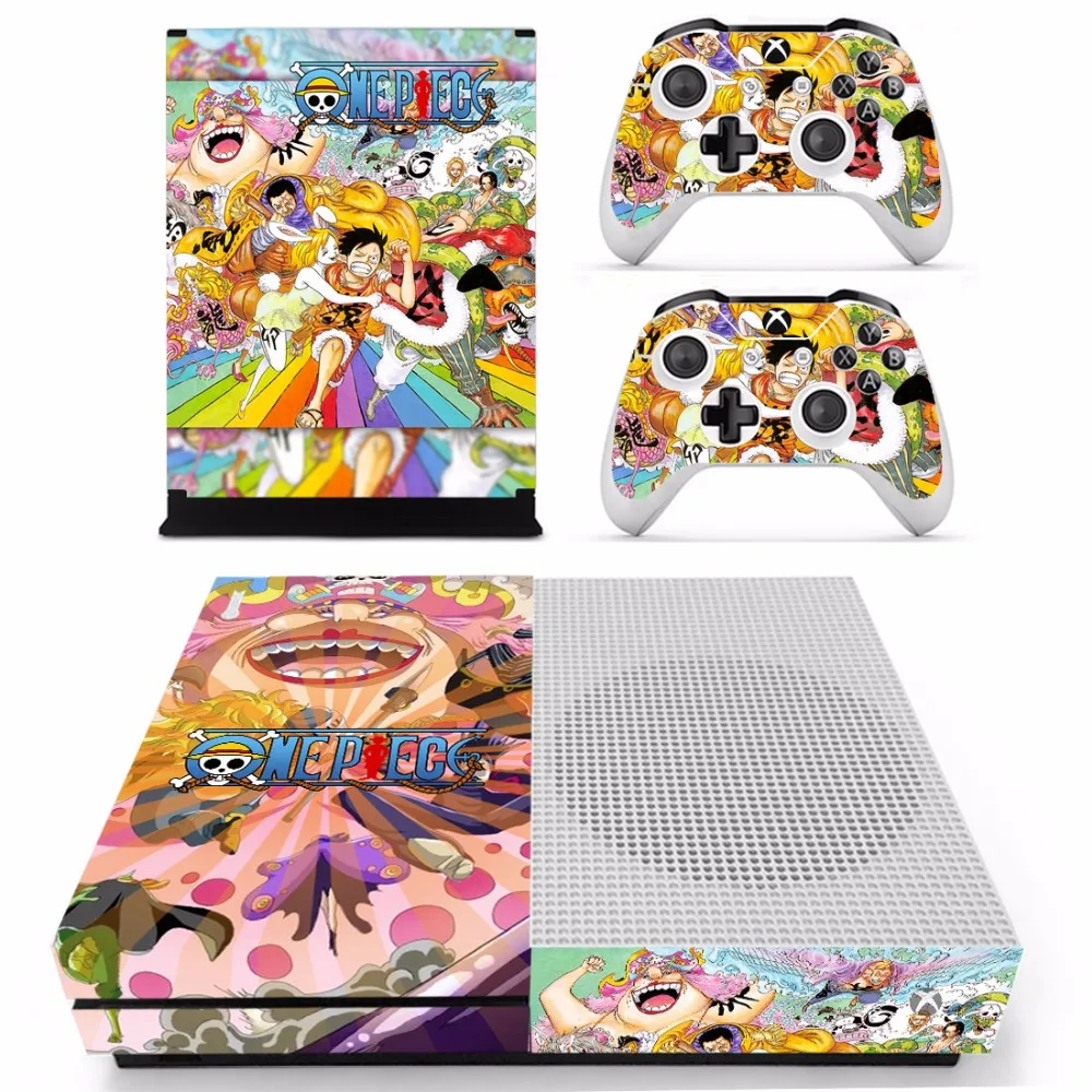 Аниме цельный СТИКЕР Наклейка для Microsoft Xbox One S консоль и 2 контроллера тонкая кожа