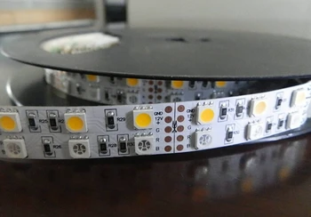 

Free Shipping 25M/lot Non-Waterproof 120leds/M 28.8W/M Flexible SMD 5050 RGBW LED Strip Light RGBWW 5M 4 color stripe DC24V