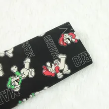 Полуметр хлопок мультфильм мальчик печати ткань Черная подошва ручной работы DIY одежды платье ткань B433