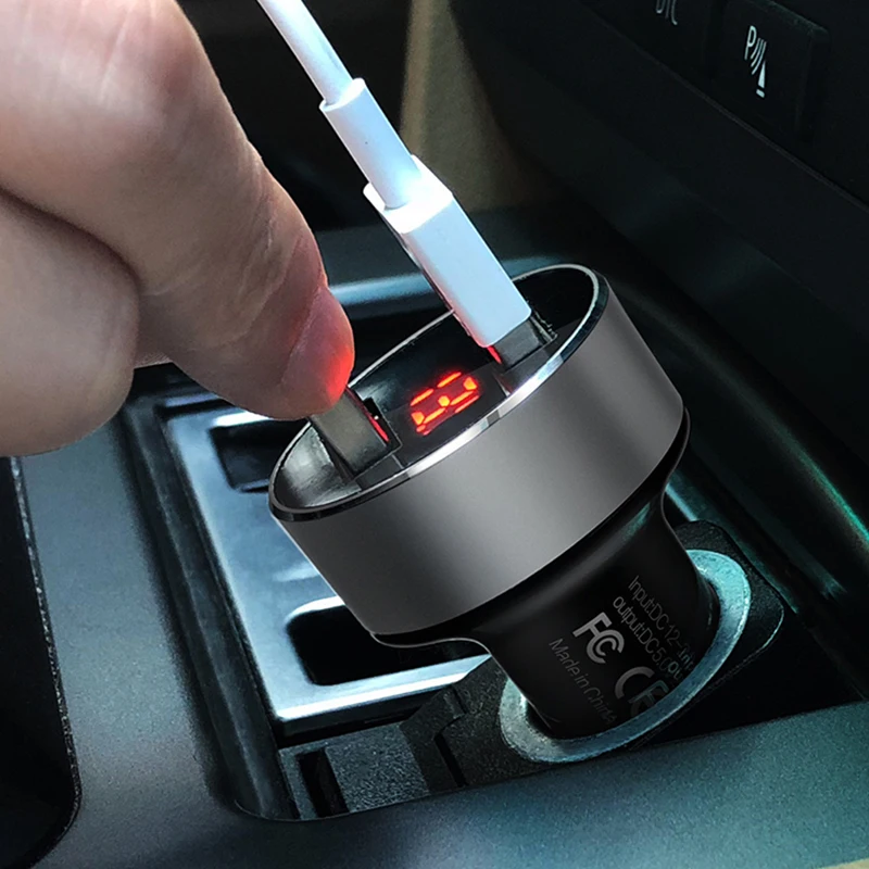 Быстрая зарядка 3 0 Автомобильное зарядное устройство USB прикуриватель адаптер QC