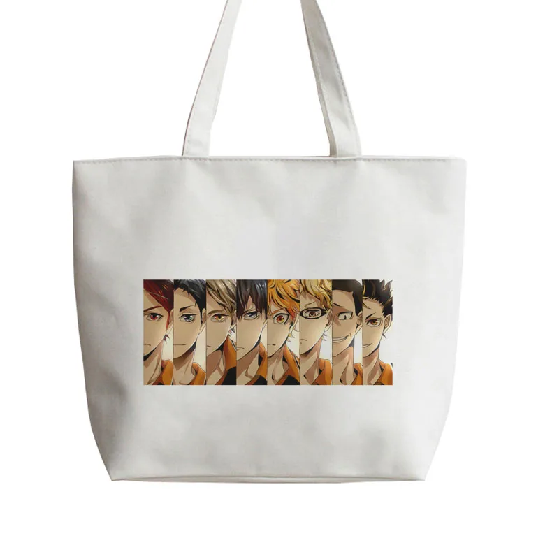 Аниме Karasuno волейбольный клуб старшей школы Haikyuu! Японское аниме Холщовая Сумка
