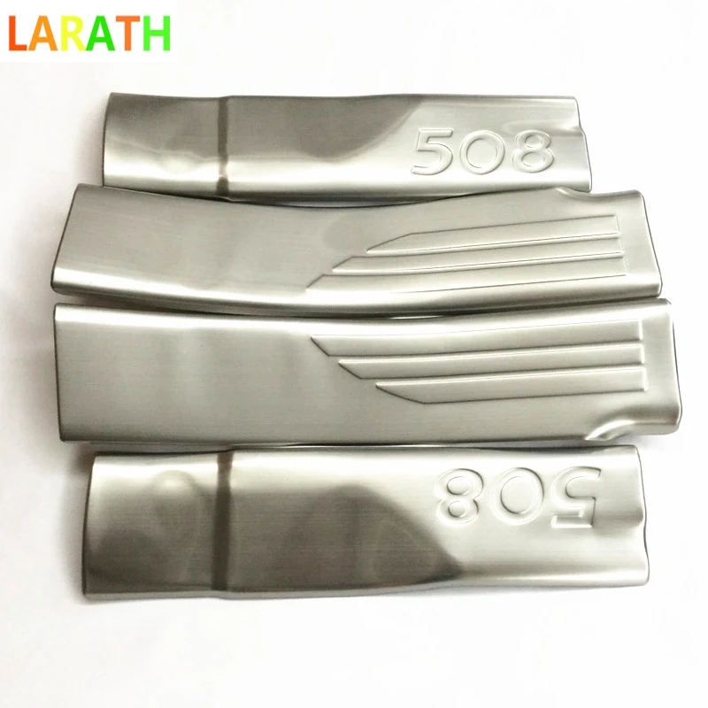 

Car-covers stainless steel Internal Scuff Plate / Door Sill FIT For Peugeot 508 2011-2015 Car styling