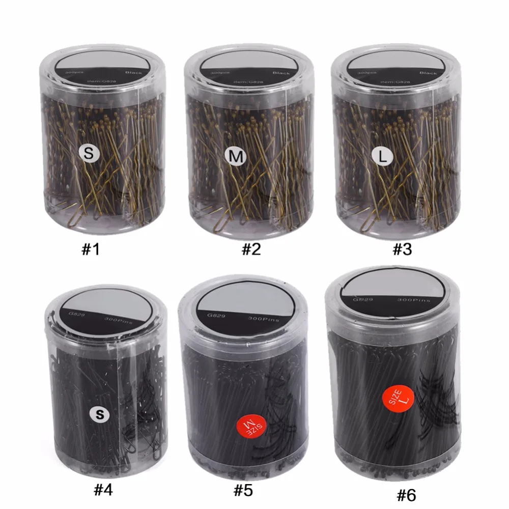 

300PCS Hairdressing Hair Clips Clamps Wavy U-shaped Clip Hair Accessories for Women Ladies Hair Pins Curly Wavy Grips Salon