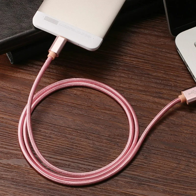 Нейлоновый Кабель зарядного устройства микро usb для Ginzzu GT W853 обычного мобильного