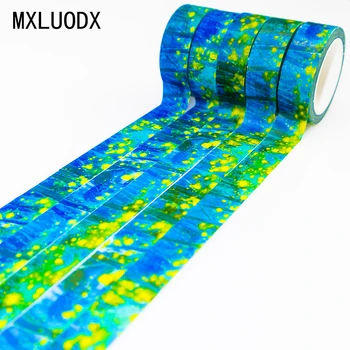 

Colored Washi Tape Lot Decor Masking Paper Tapes Sticky Decorative Adhesive Tape Set Accessory DIY Office Stationery Scrapbook