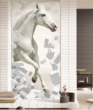 

Custom Photo Wallpaper 3D Take The Lead In 3D Porch Background Wall Painting Wallpaper