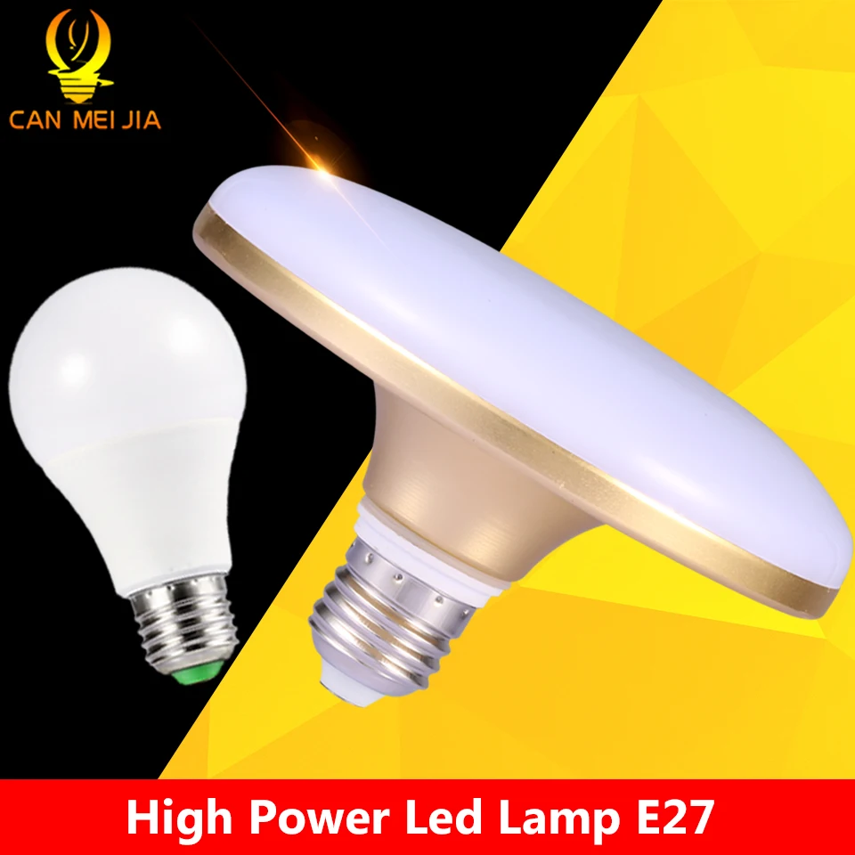 Современная светодиодная лампа E27 220V 15W 20W 30W 40W 50W 60W UFO Ampoule энергосберегающая для