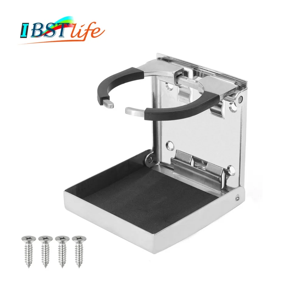 

Stainless Steel 304 Folding Cup Drink Holder Can Bottle Holder Stand Mount Support Auto Car Marine Boat Truck RV Fishing Box