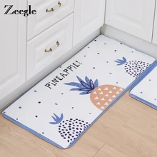 Zeegle ананас напечатанный коридор коврики входные двери впитывающие коврики кухонная зона ковер спальня прикроватные коврики Противоскользящий коврик для ванной комнаты