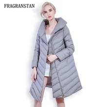 Зимние Новинки для женщин дизайнерский плащ Куртка–пуховик на 90% белом утином пуху теплые Vestidos женские, повседневные, свободные приталенные парки Высокое качество пальто LY191