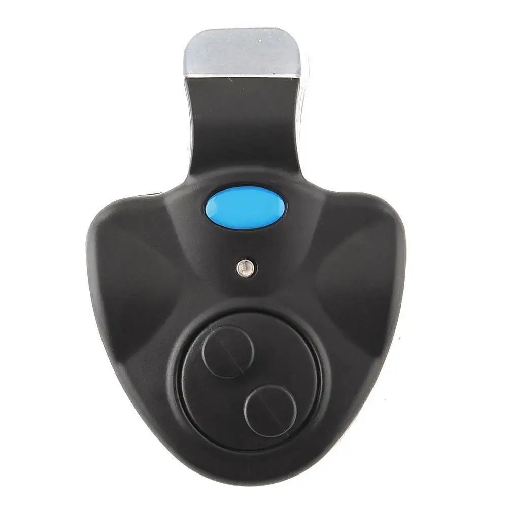 

Electronic LED Light Bite Sound Alarm Bell Clip On Fishing Rod Alert W/ Battery.