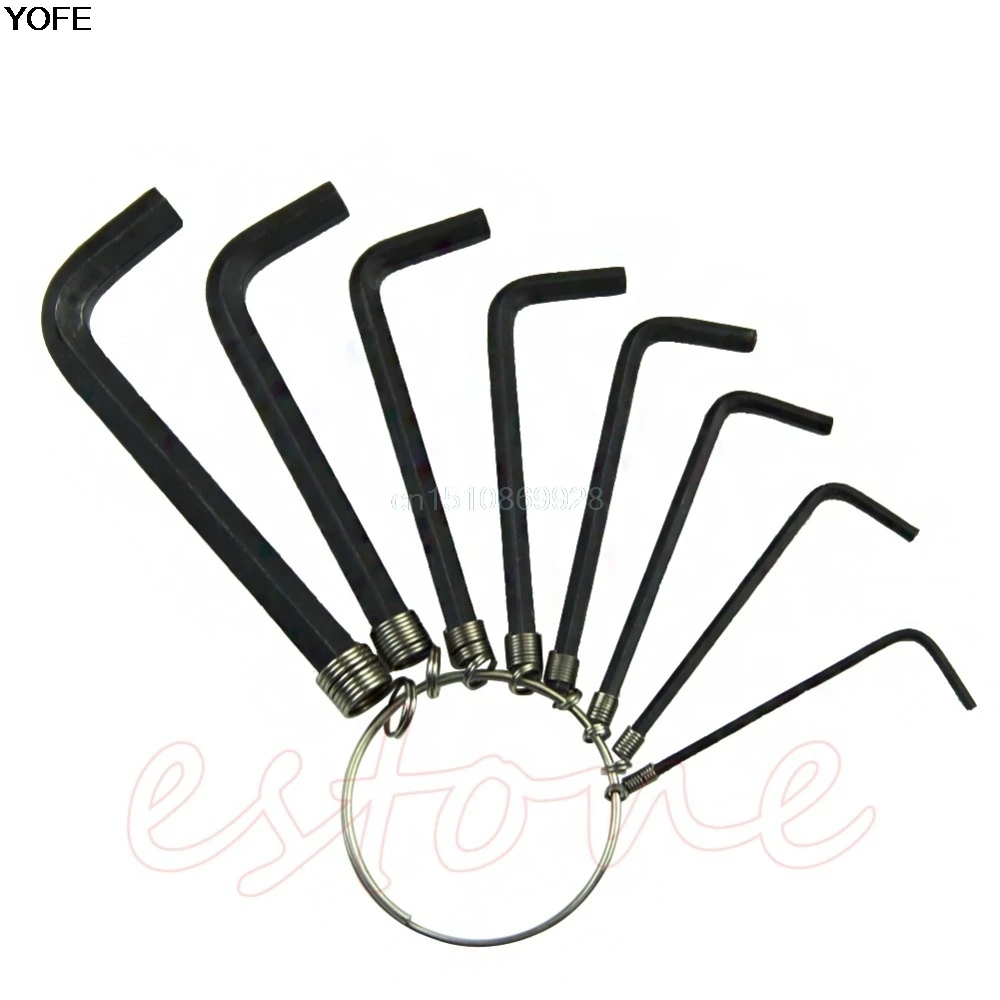 8 dans 1 1.5 mm ~ 6mm hex Key clé Allen Set métrique kit outil à main