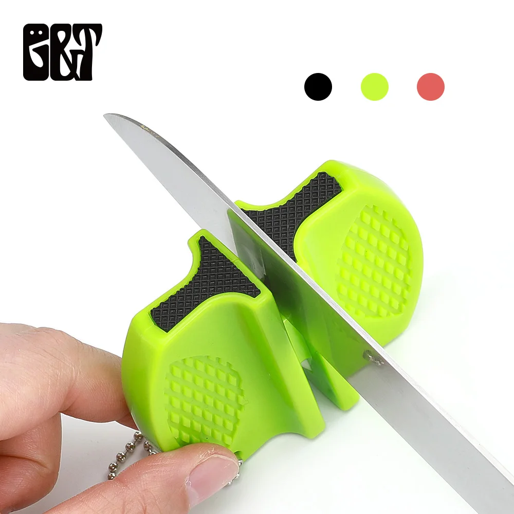 

GT Mini Ceramic Rod Knife Sharpener Two-stage Tungsten Portable Butterfly Type Whetstone Sharpener Sharpening Knives Stone