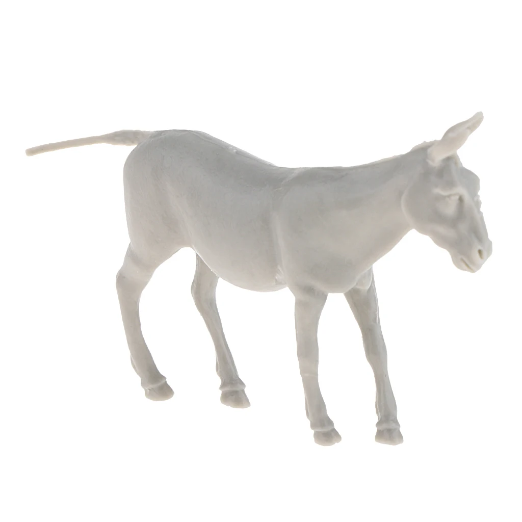 MagiDeal 1/35 Dioramas Accessories Resin Donkey Figurine Model - Resin Scene