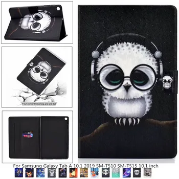 

Animal pattern Slim Case for Samsung Galaxy Tab A SM-T510 T515 Tablet cover Stand Case for Tab A 10.1'' 2019 tablet case + film