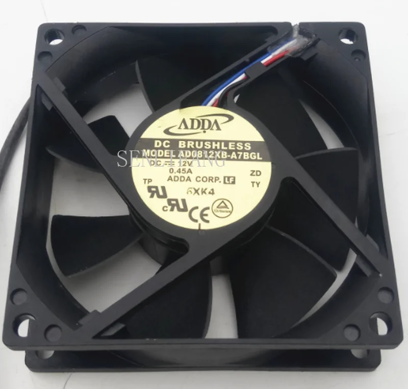 AD0812XB-A7BGL DC 12 V 0.45A 80x80x25mm вентилятор охлаждения сервера